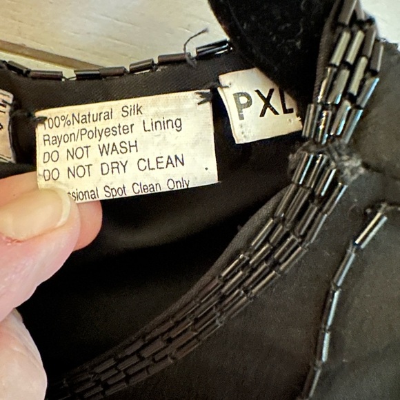 VINTAGE Y2K FELICITY PXL silk beaded woman evening party old money luxury jacket - Picture 3 of 13